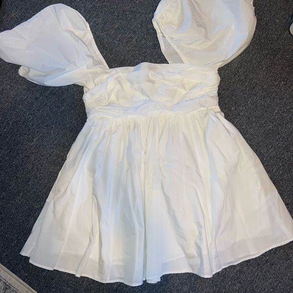 Abercrombie & Fitch square neck babydoll dress with puff sleeve - Picture 1 of 5